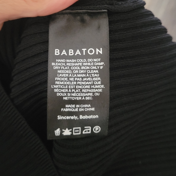 Babaton ribbed high neck longsleeve top - Picture 4 of 6